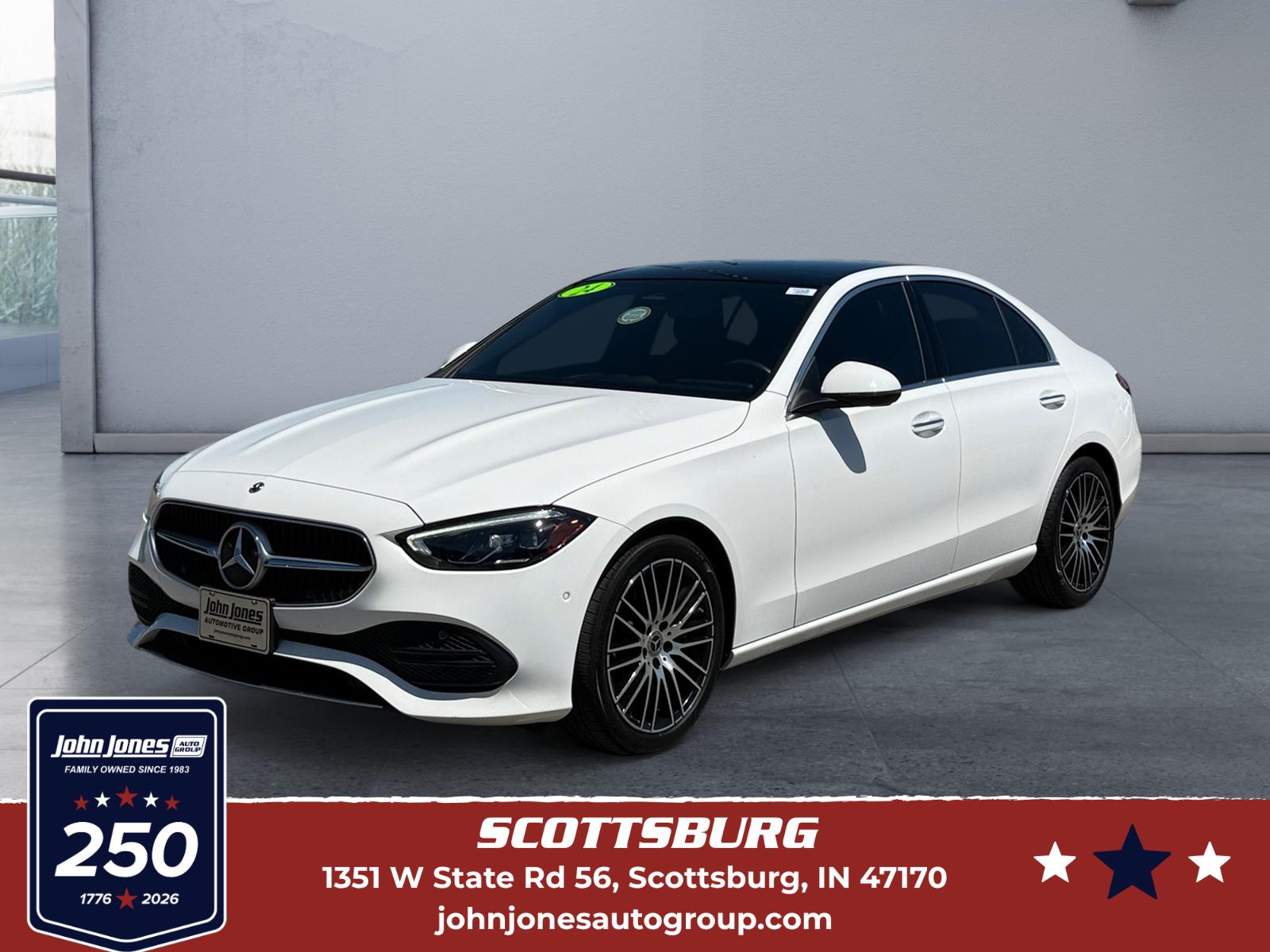 Polar White 2024 Mercedes-Benz C-Class Sedan All-Wheel Drive Automatic