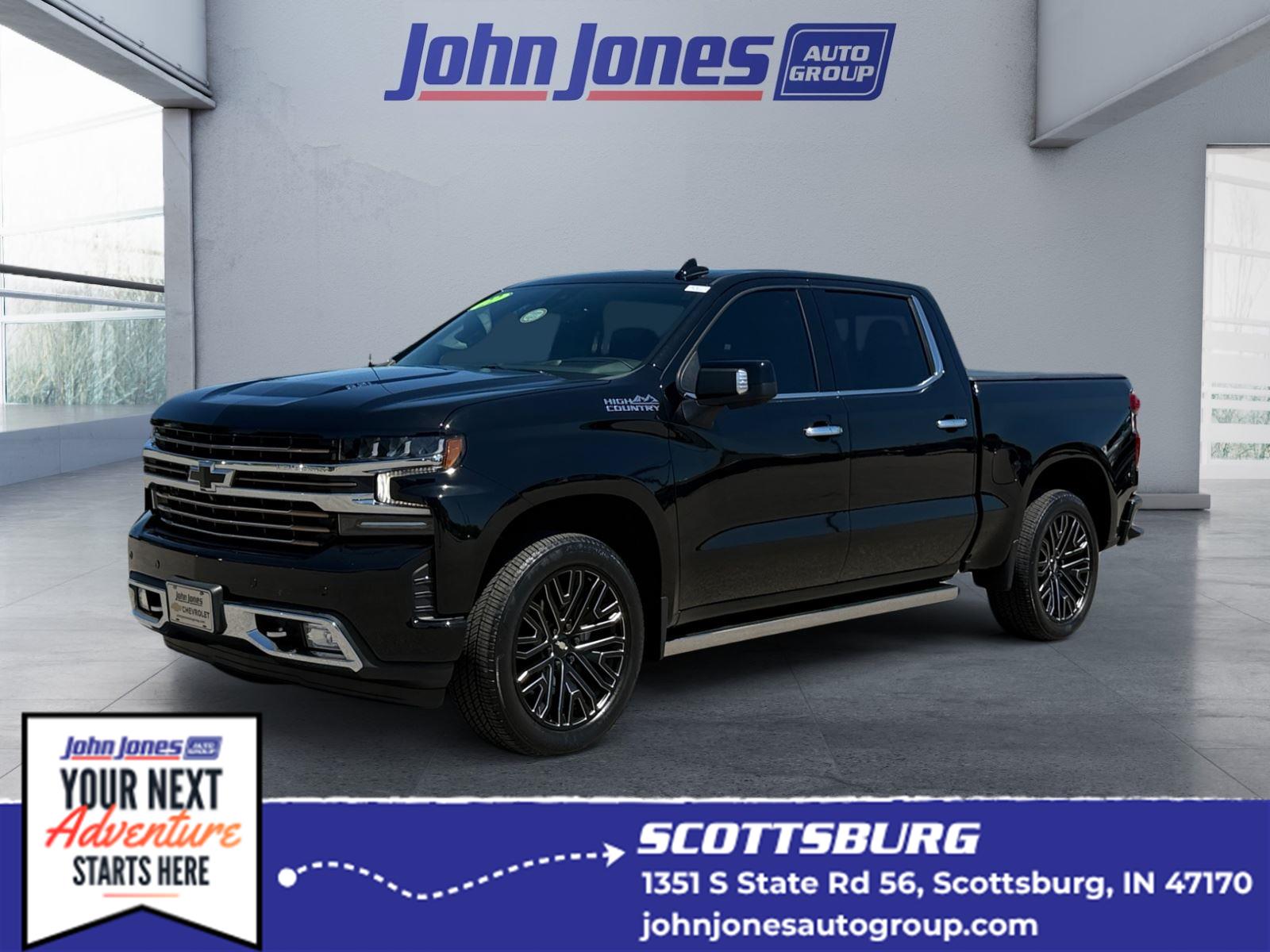 Black 2022 Chevrolet Silverado 1500 Pickup Truck Four-Wheel Drive Automatic
