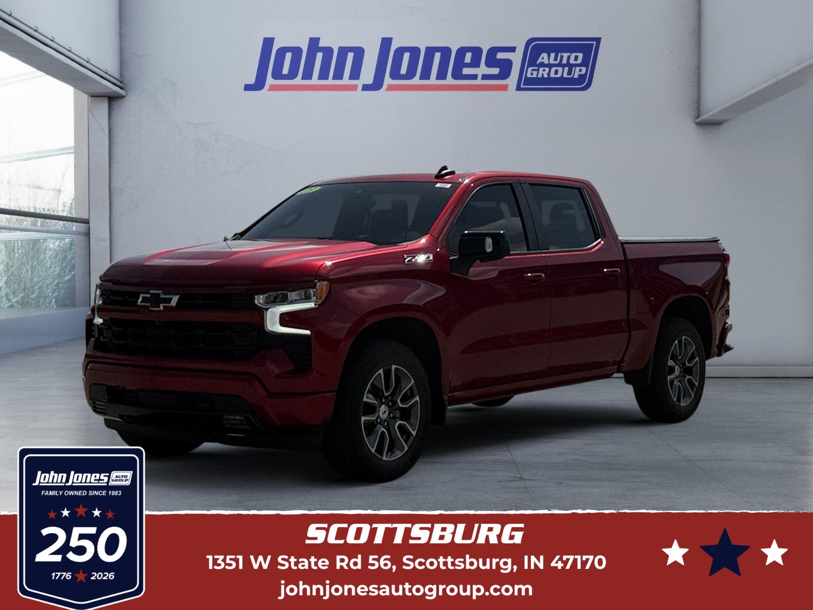 Radiant Red Tintcoat 2023 Chevrolet Silverado 1500 Pickup Truck Four-Wheel Drive Automatic