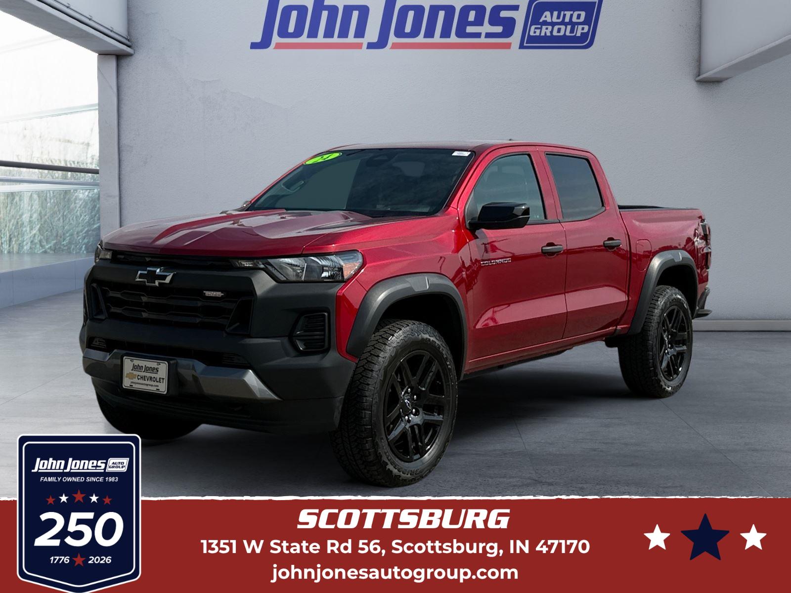 Radiant Red Tintcoat 2024 Chevrolet Colorado Pickup Truck Four-Wheel Drive 8-Speed Automatic