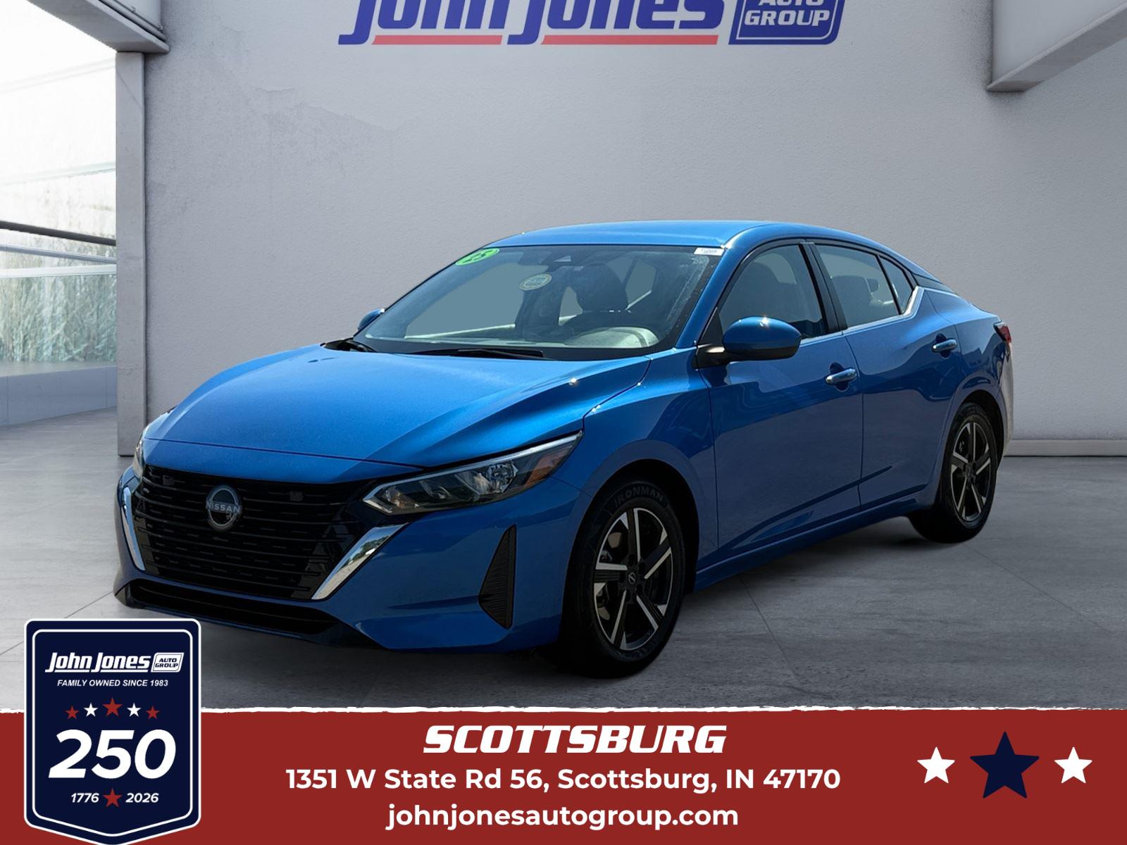 Electric Blue Metallic 2025 Nissan Sentra Sedan Front-Wheel Drive Continuously Variable Transmission
