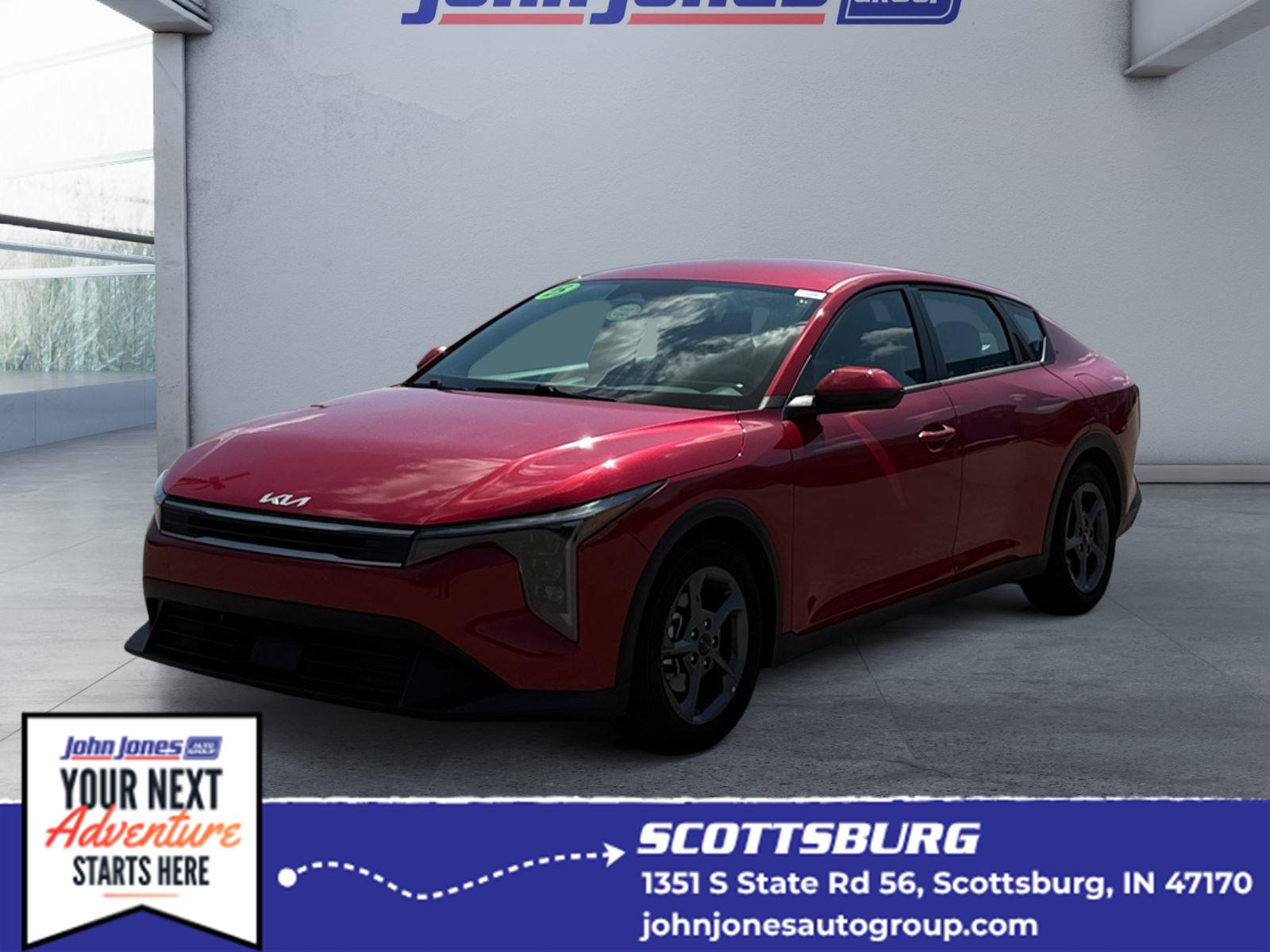 Currant Red 2025 Kia K4 Sedan Front-Wheel Drive Continuously Variable Transmission