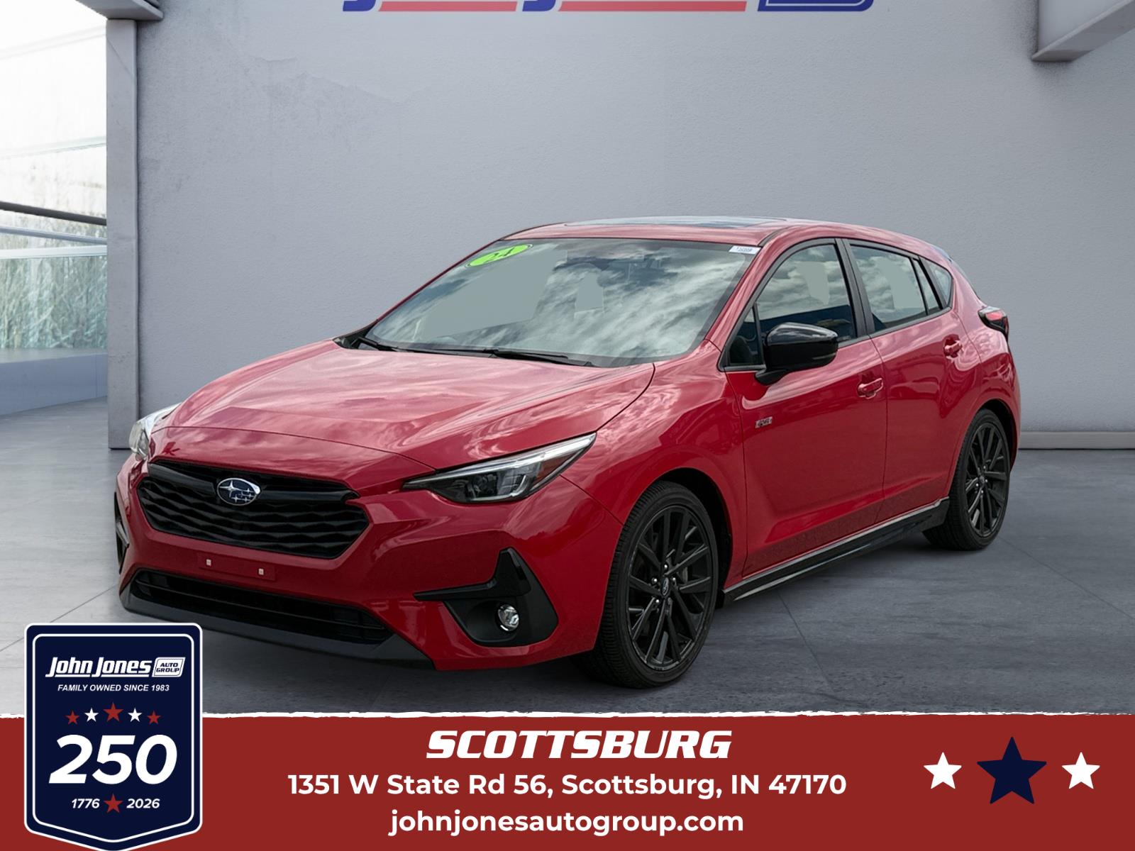 Pure Red 2024 Subaru Impreza Wagon All-Wheel Drive Continuously Variable Transmission