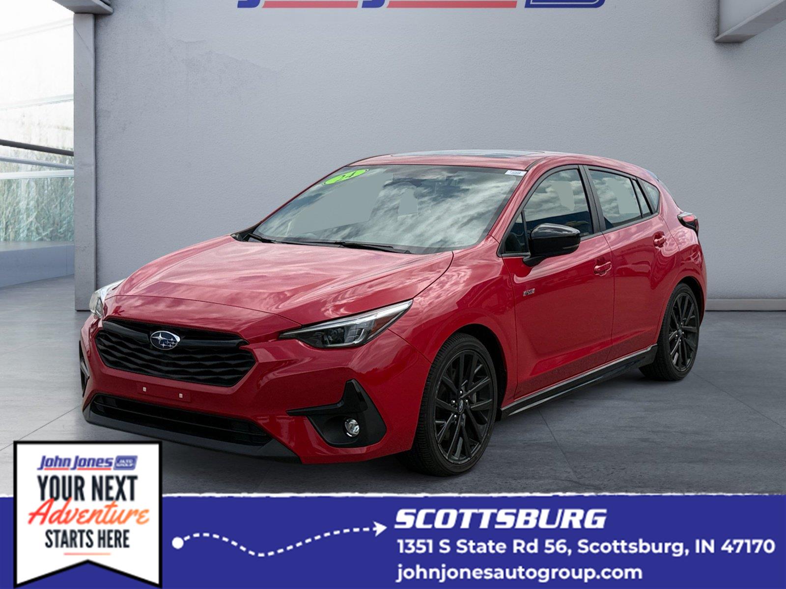 Pure Red 2024 Subaru Impreza Wagon All-Wheel Drive Continuously Variable Transmission