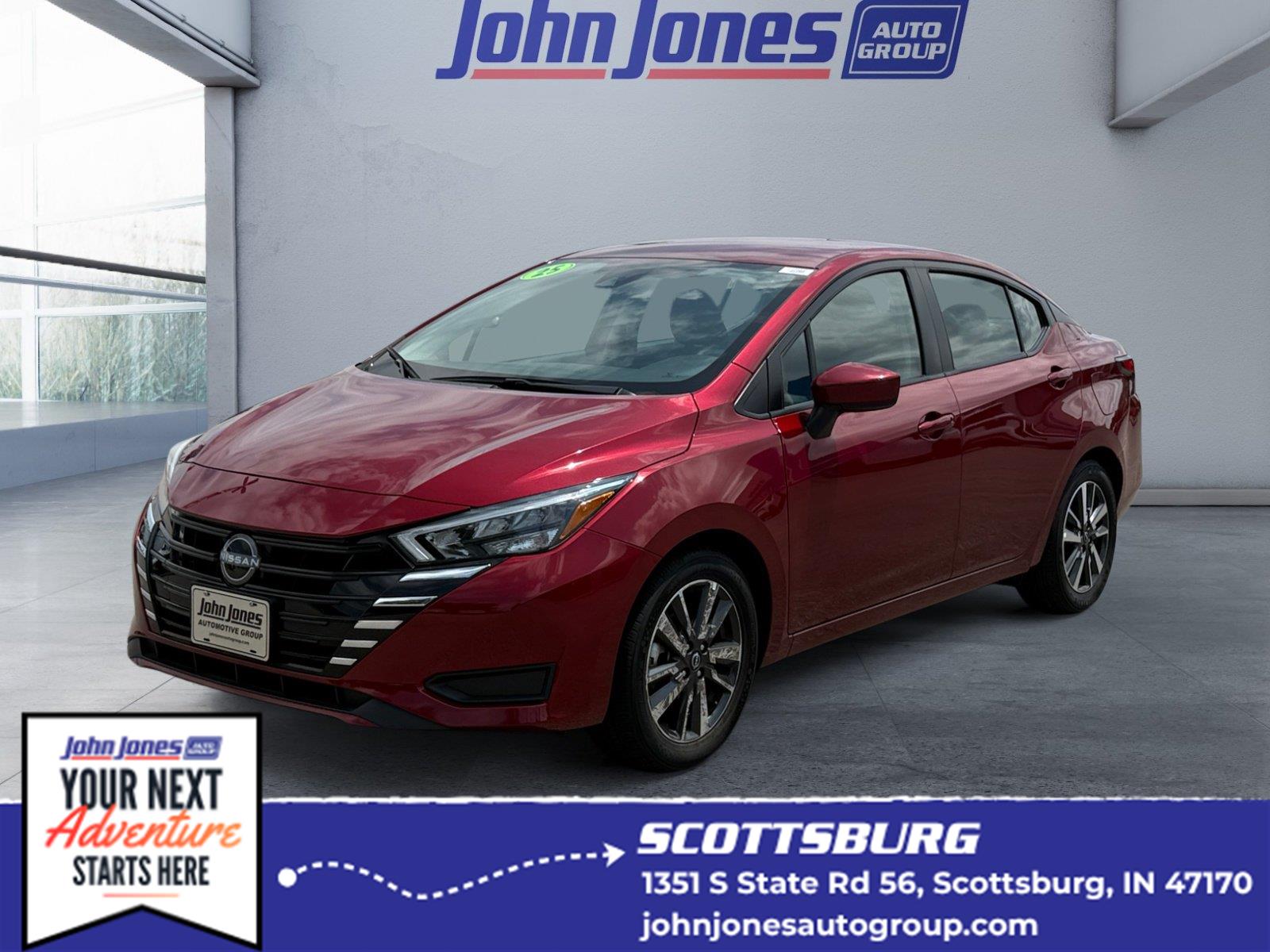 Red (Scarlet Ember Tintcoat) 2025 Nissan Versa Sedan Front-Wheel Drive Continuously Variable Transmission