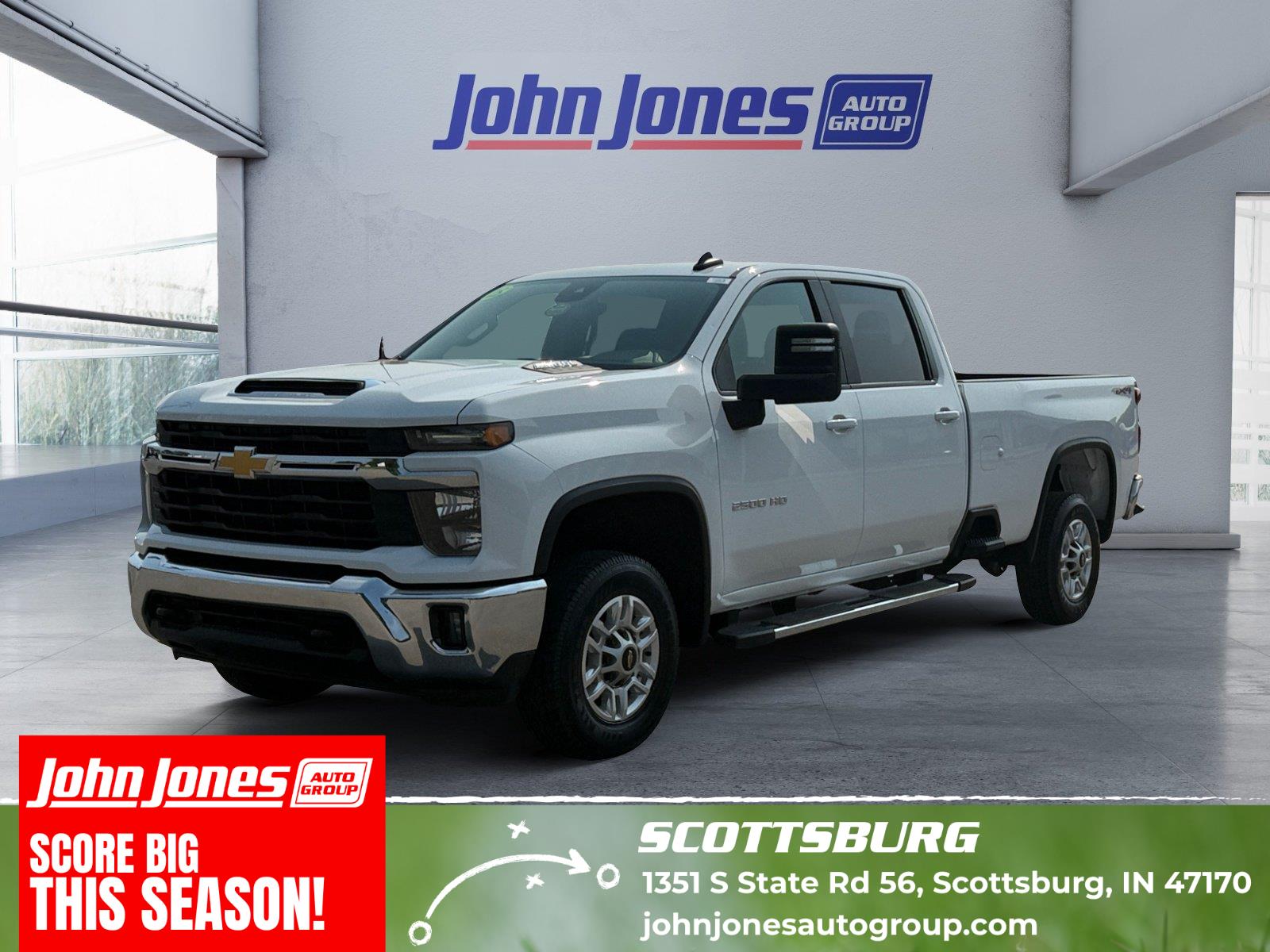 Summit White 2025 Chevrolet Silverado 2500HD Pickup Truck Four-Wheel Drive Automatic