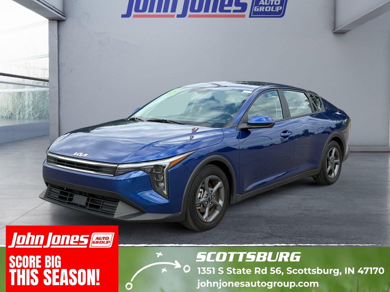 Deep Sea Blue 2025 Kia K4 Sedan Front-Wheel Drive Continuously Variable Transmission