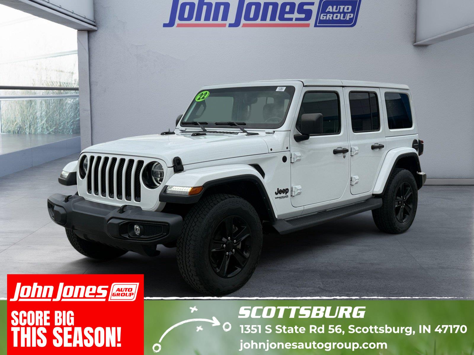 Bright White Clearcoat 2022 Jeep Wrangler SUV / Crossover Four-Wheel Drive 8-Speed Automatic