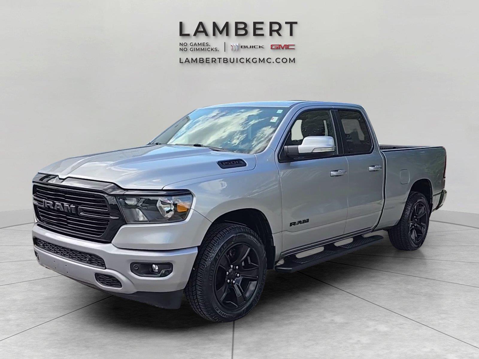 Billet Silver Metallic Clearcoat 2020 RAM 1500 Pickup Truck Four-Wheel Drive 8-Speed Automatic