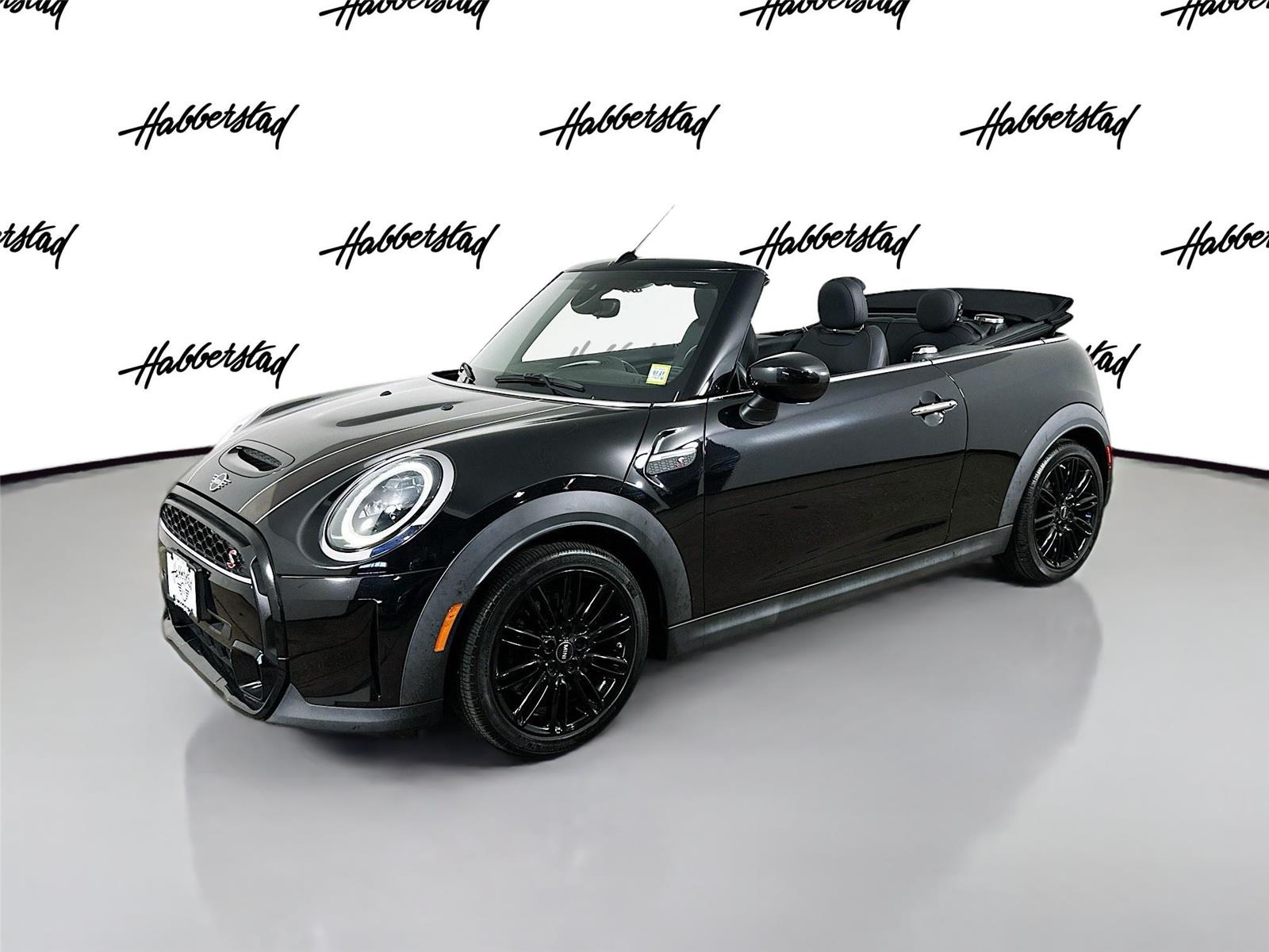 Midnight Black Metallic 2022 MINI Cooper Convertible Front-Wheel Drive Automatic