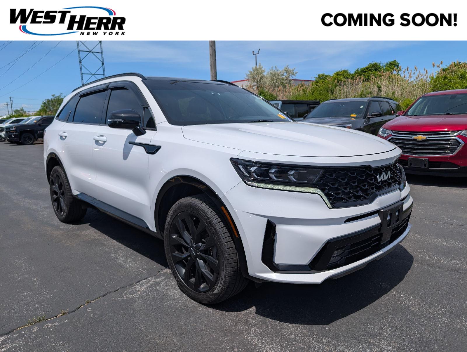Glacial White Pearl 2022 Kia Sorento SUV / Crossover All-Wheel Drive 8-Speed Automatic
