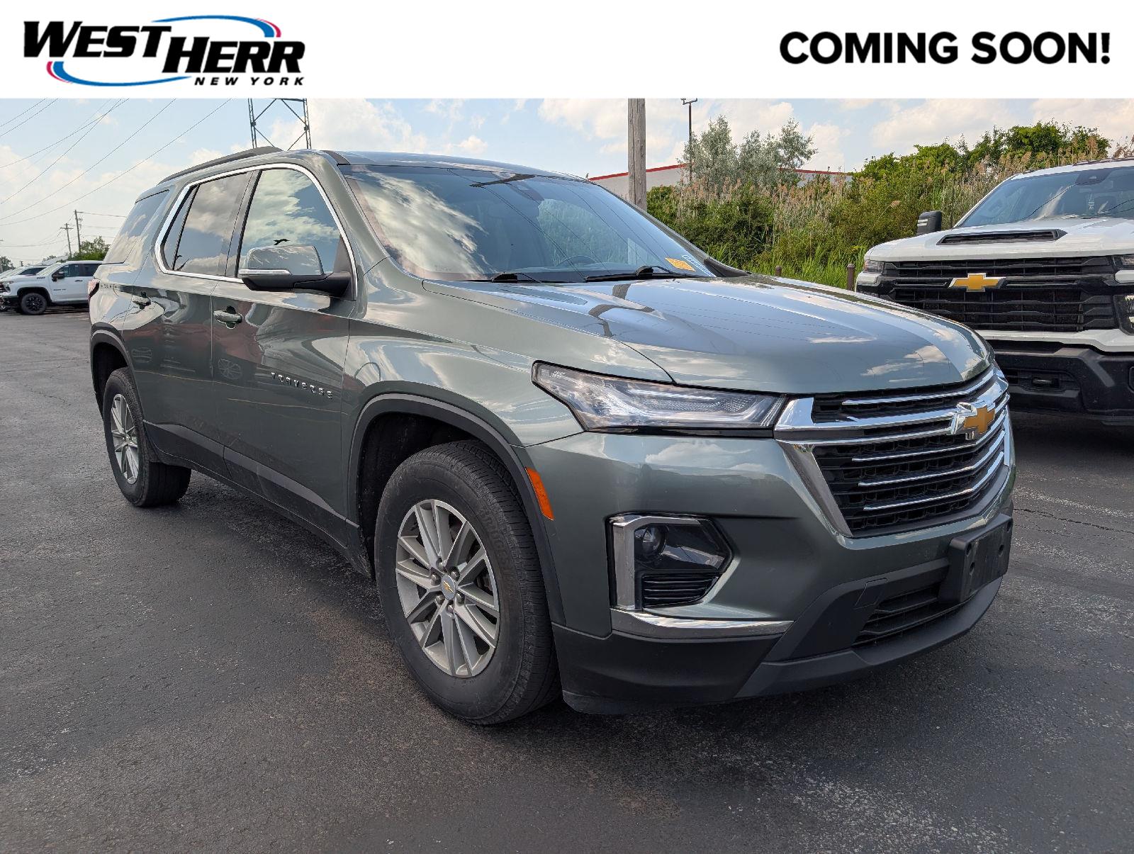 Silver Sage Metallic 2023 Chevrolet Traverse SUV / Crossover Four-Wheel Drive 9-Speed Automatic