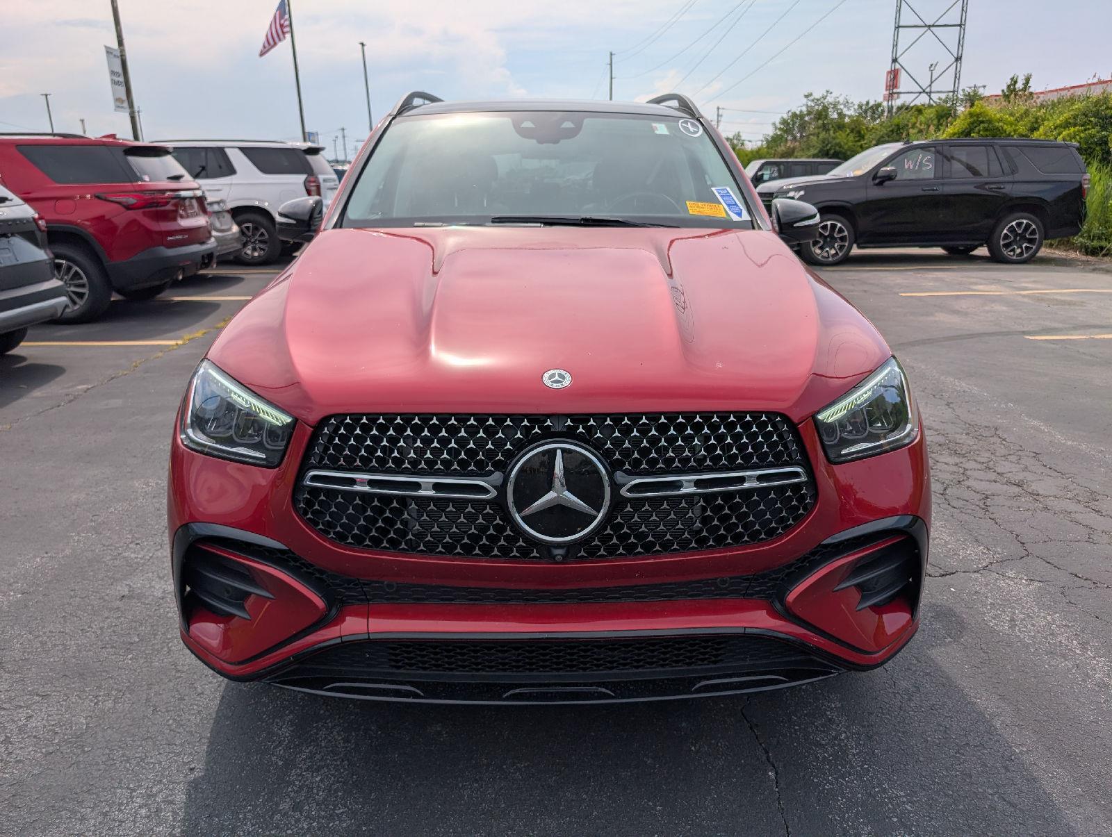 Used 2024 MANUFAKTUR Cardinal Red Metallic Mercedes-Benz GLE 350 image 2