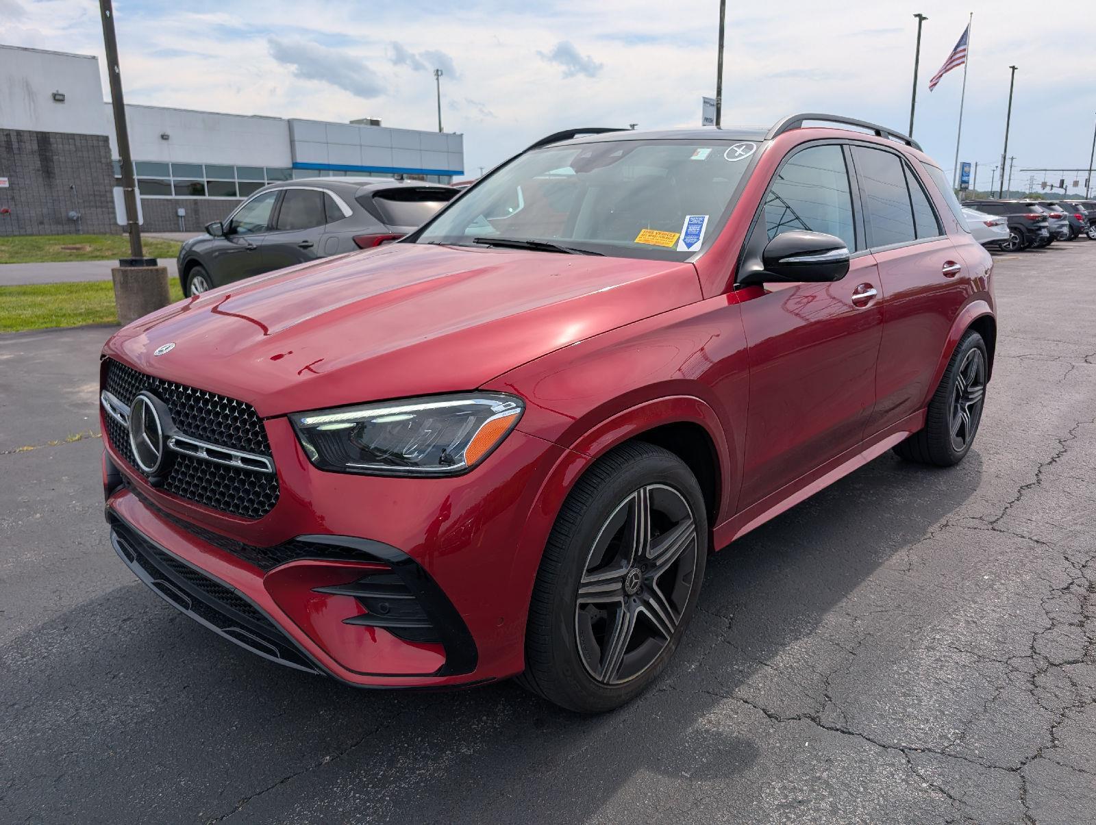 Used 2024 MANUFAKTUR Cardinal Red Metallic Mercedes-Benz GLE 350 image 4