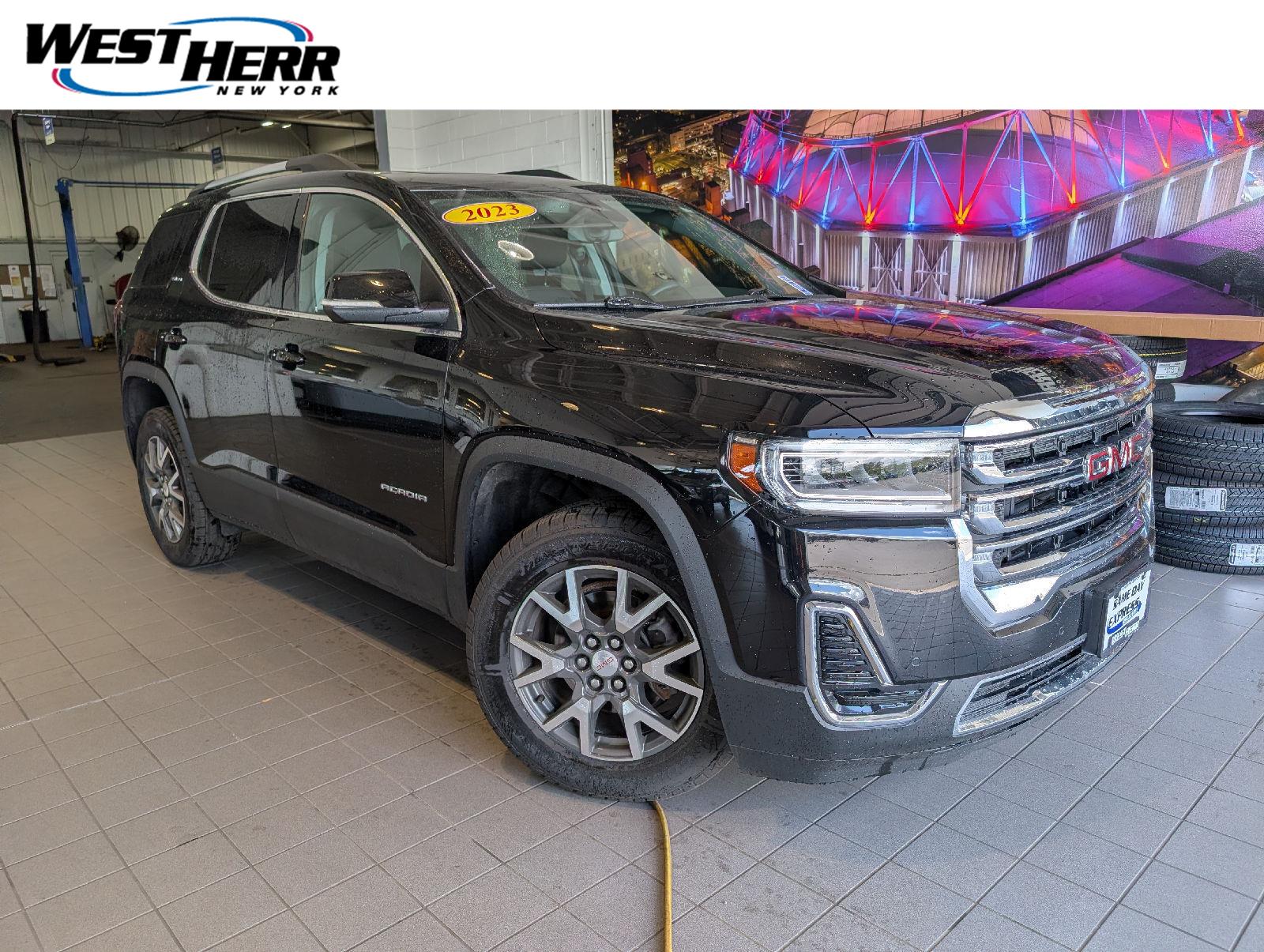 Black (Ebony Twilight Metallic) 2023 GMC Acadia SUV / Crossover Four-Wheel Drive 9-Speed Automatic