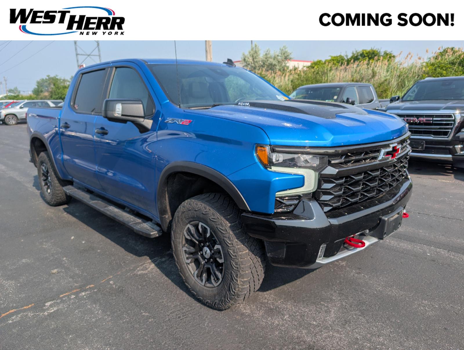Glacier Blue Metallic 2022 Chevrolet Silverado 1500 Pickup Truck Four-Wheel Drive Automatic