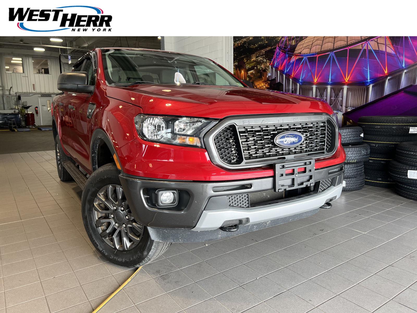 Red Metallic 2021 Ford Ranger Pickup Truck Four-Wheel Drive Automatic