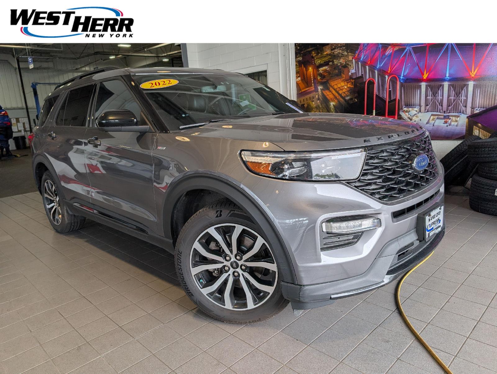 Gray Metallic 2022 Ford Explorer SUV / Crossover All-Wheel Drive Automatic