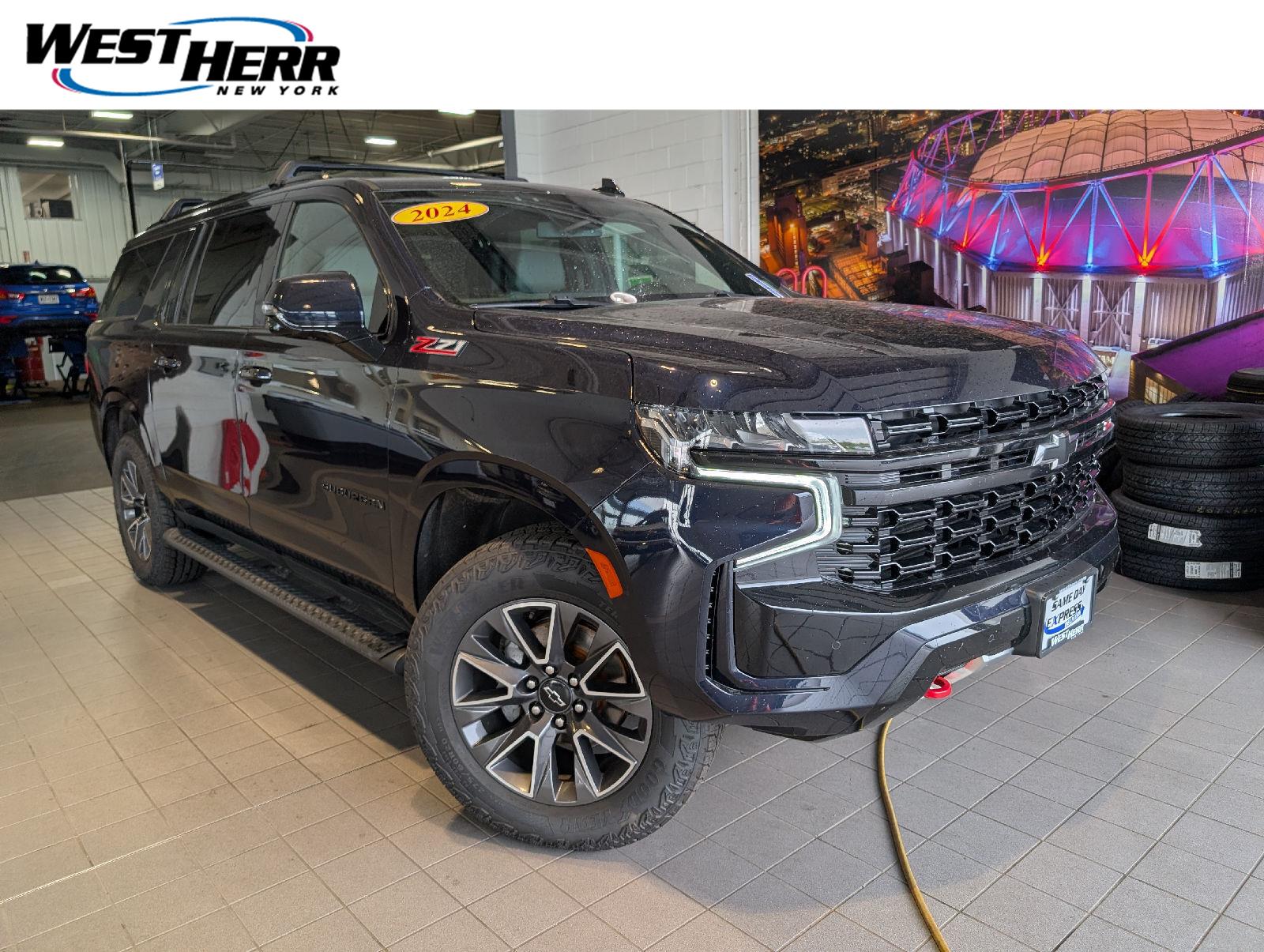 Midnight Blue Metallic 2024 Chevrolet Suburban SUV / Crossover Four-Wheel Drive Automatic