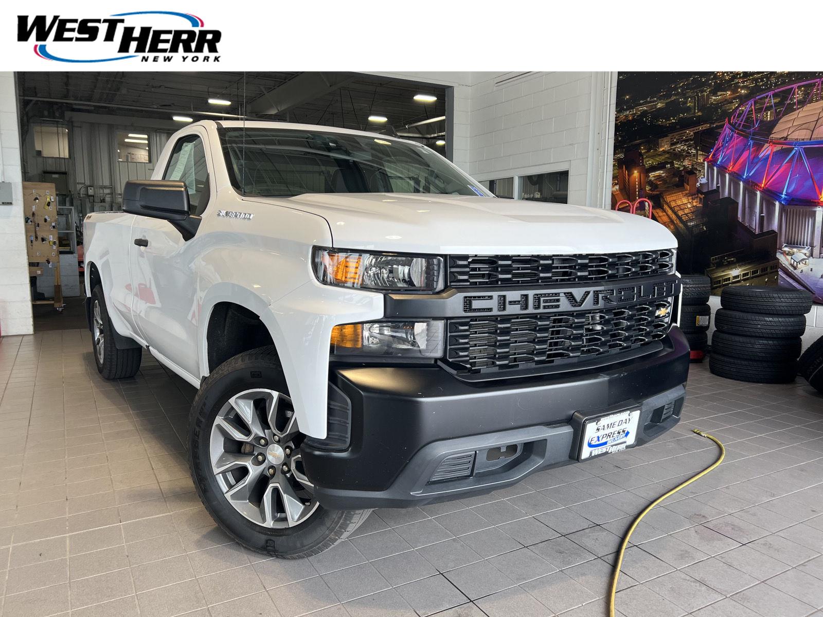 Summit White 2020 Chevrolet Silverado 1500 Pickup Truck Four-Wheel Drive 6-Speed Automatic