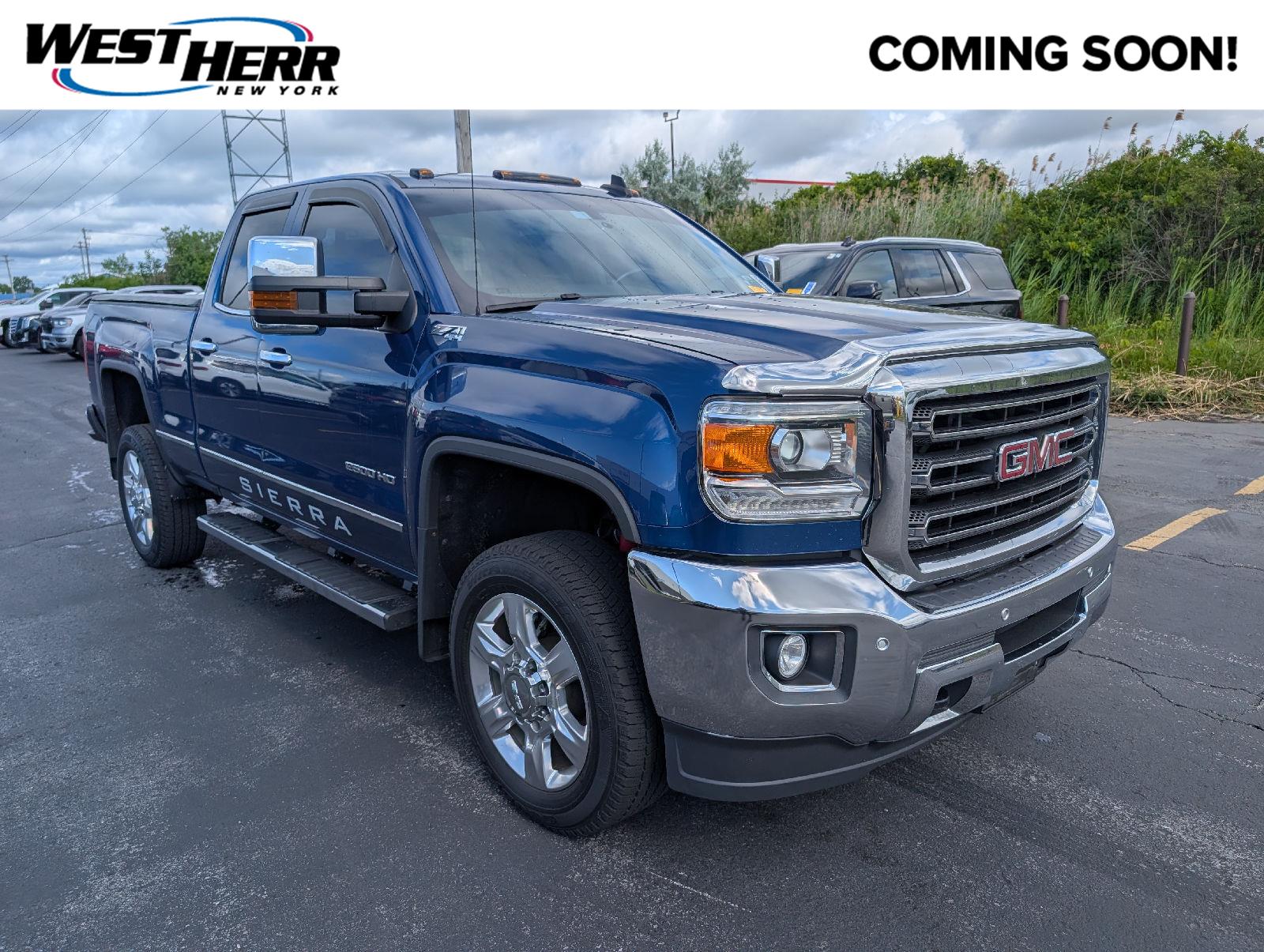 Stone Blue Metallic 2018 GMC Sierra 2500HD Pickup Truck Four-Wheel Drive 6-Speed Automatic