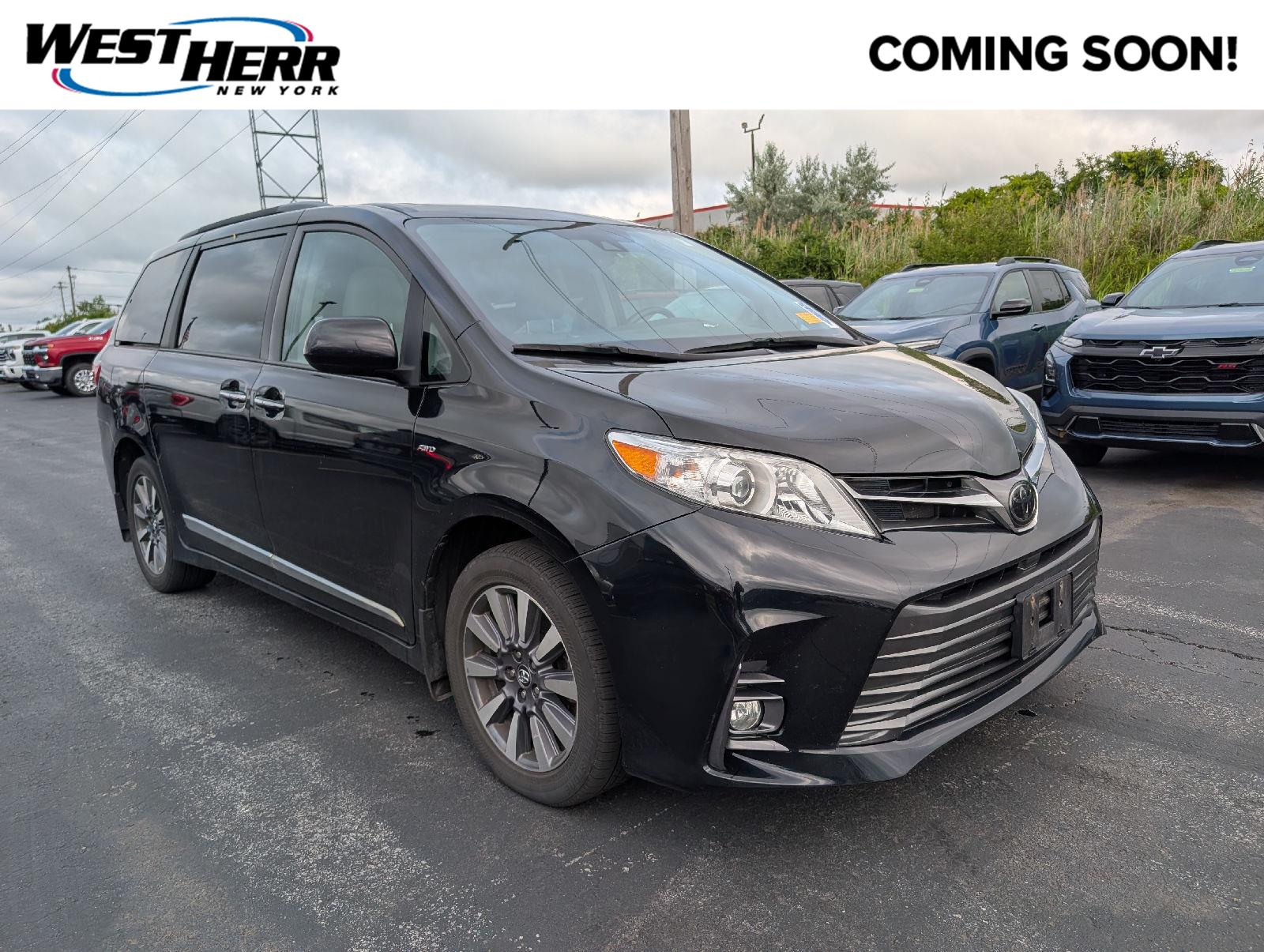 Midnight Black Metallic 2020 Toyota Sienna Minivan All-Wheel Drive Automatic