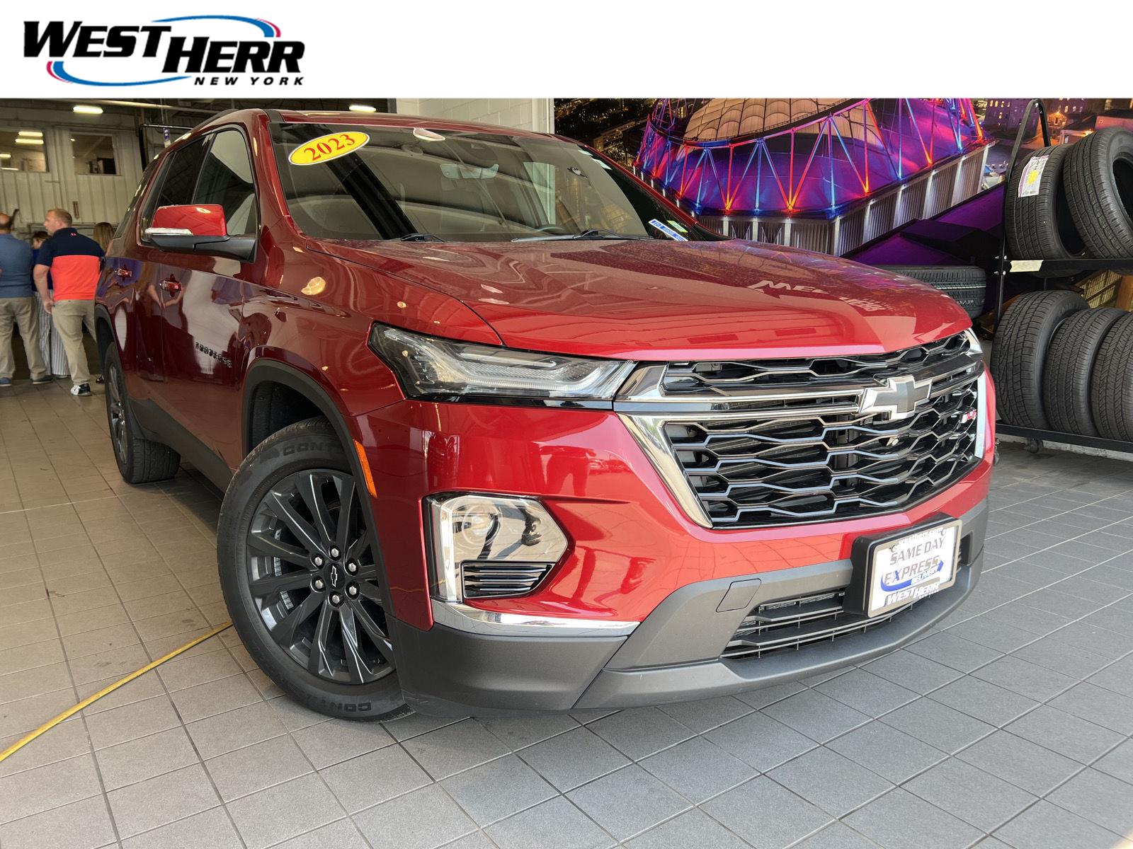 Radiant Red Tintcoat 2023 Chevrolet Traverse SUV / Crossover Four-Wheel Drive 9-Speed Automatic