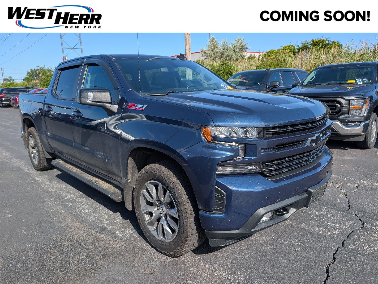 Northsky Blue Metallic 2021 Chevrolet Silverado 1500 Pickup Truck Four-Wheel Drive 8-Speed Automatic