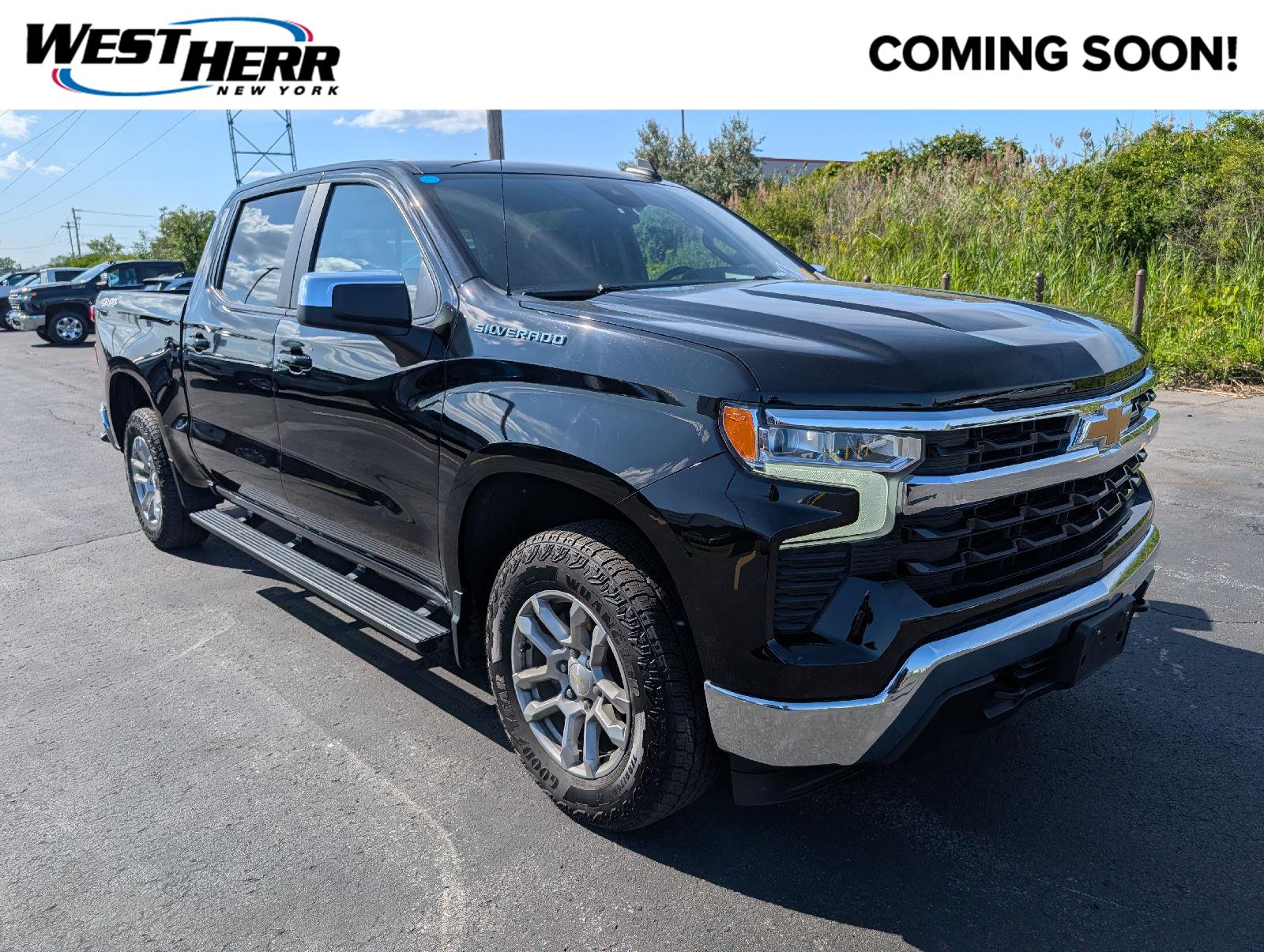 Black 2024 Chevrolet Silverado 1500 Pickup Truck Four-Wheel Drive Automatic