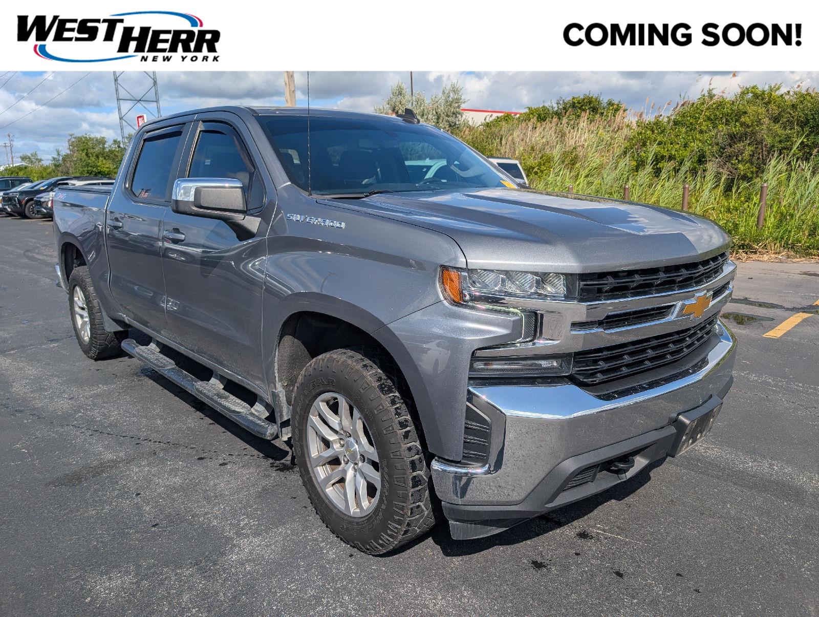 Gray (Satin Steel Metallic) 2021 Chevrolet Silverado 1500 Pickup Truck Four-Wheel Drive 8-Speed Automatic