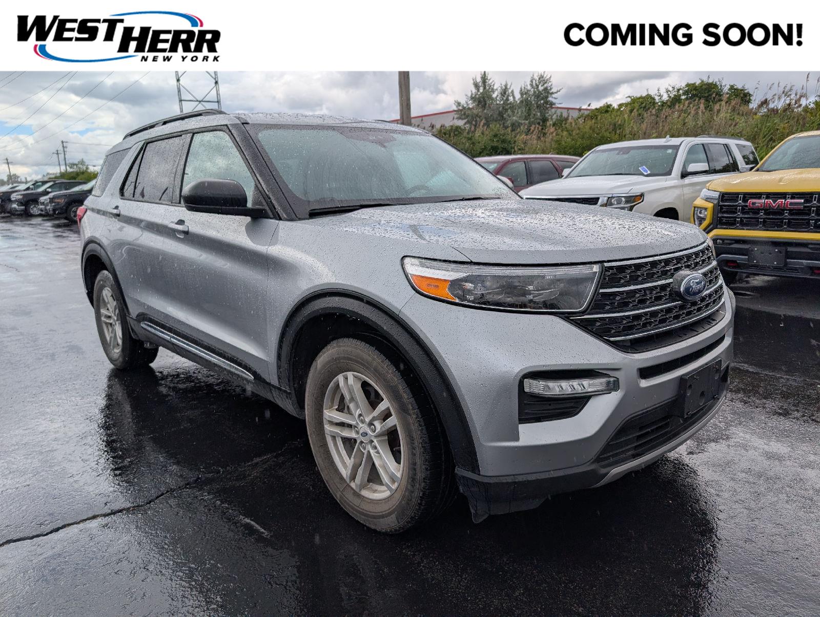 Iconic Silver 2023 Ford Explorer SUV / Crossover All-Wheel Drive Automatic