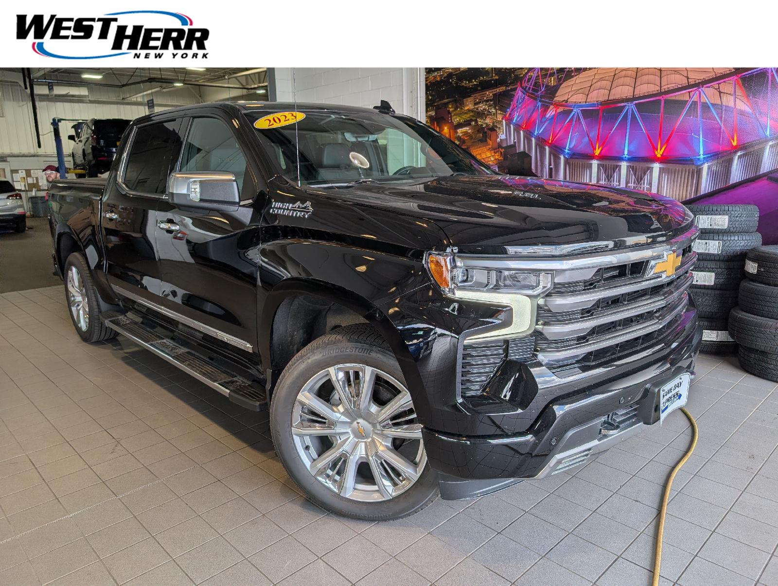 Black 2023 Chevrolet Silverado 1500 Pickup Truck Four-Wheel Drive Automatic