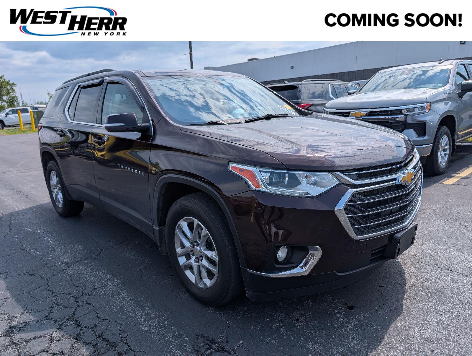 Black Cherry Metallic 2021 Chevrolet Traverse SUV / Crossover Four-Wheel Drive 9-Speed Automatic