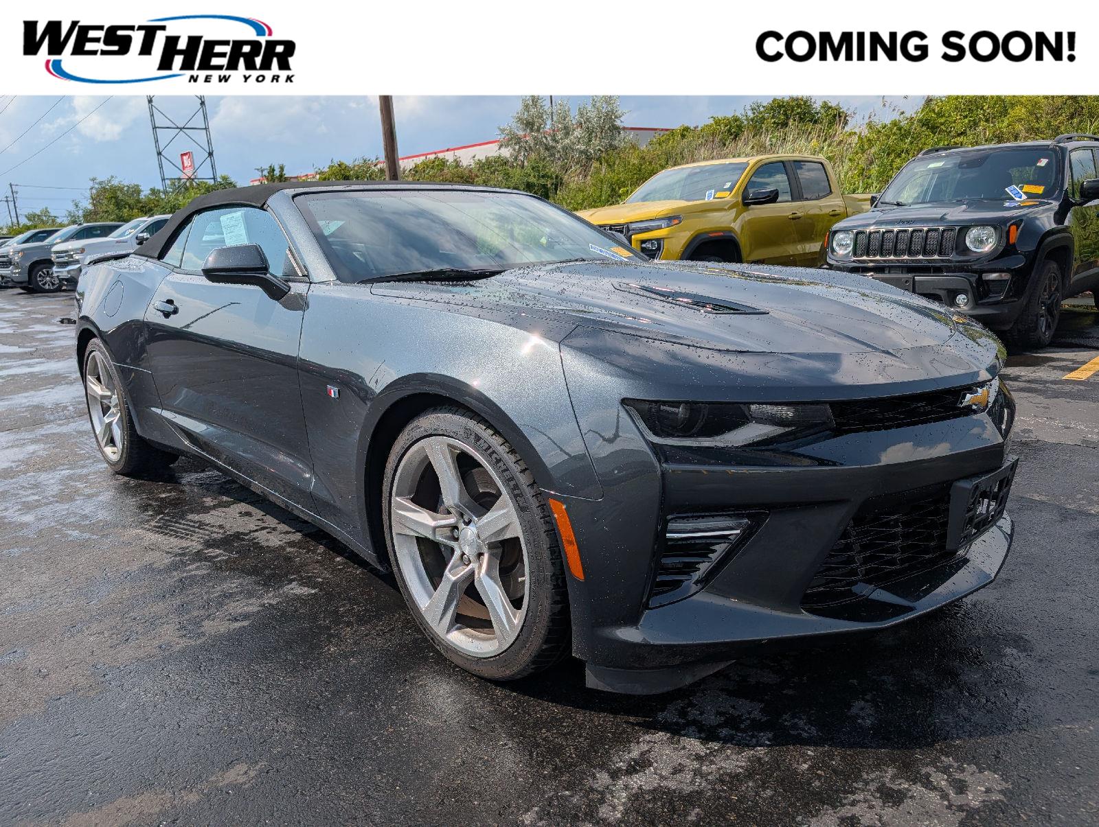 Nightfall Gray Metallic 2018 Chevrolet Camaro Convertible Rear-Wheel Drive 8-Speed Automatic