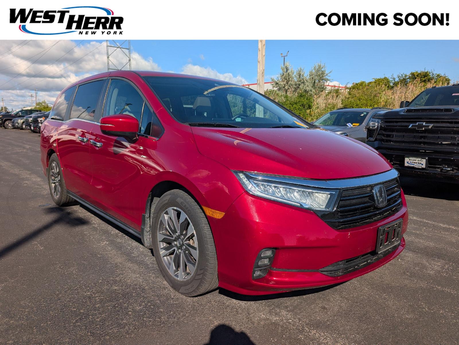 Radiant Red Metallic II 2022 Honda Odyssey Minivan Front-Wheel Drive Automatic
