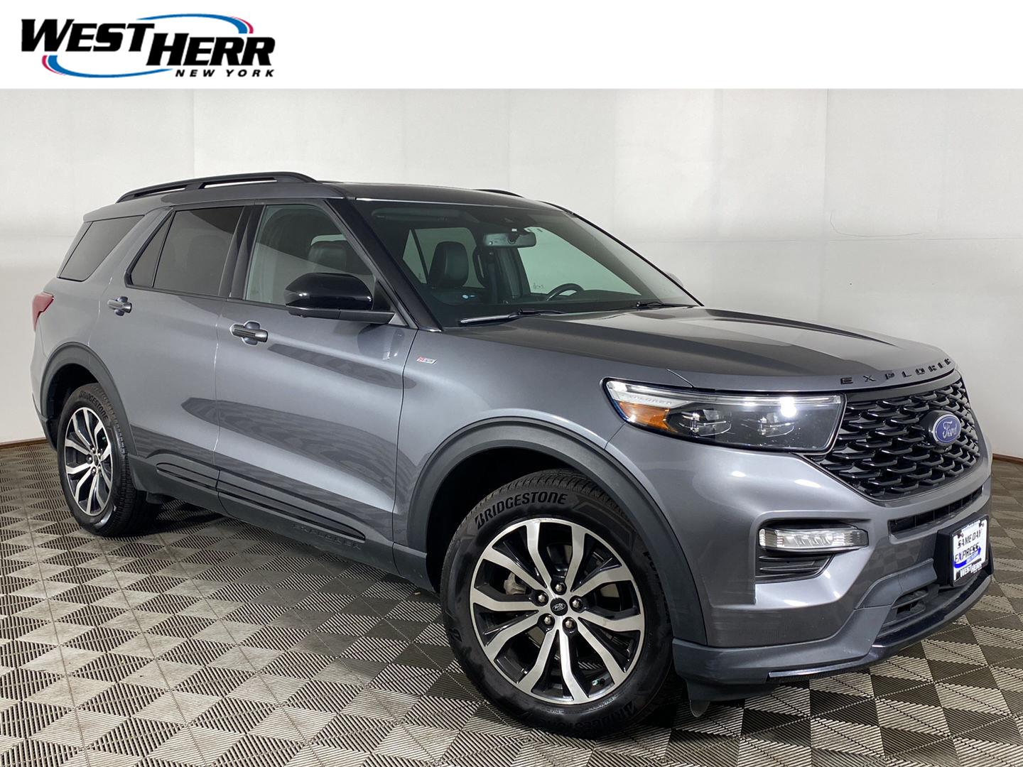 Gray Metallic 2022 Ford Explorer SUV / Crossover All-Wheel Drive Automatic