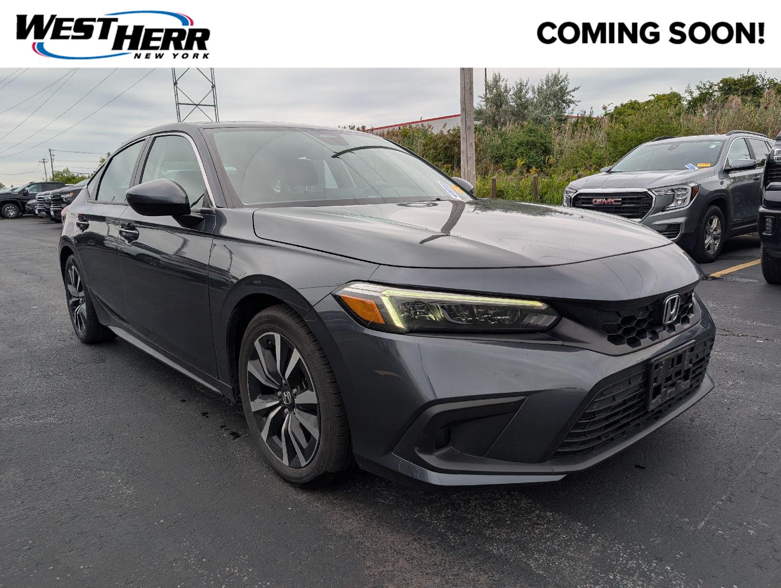 Meteorite Gray Metallic 2024 Honda Civic Hatchback Hatchback Front-Wheel Drive Continuously Variable Transmission