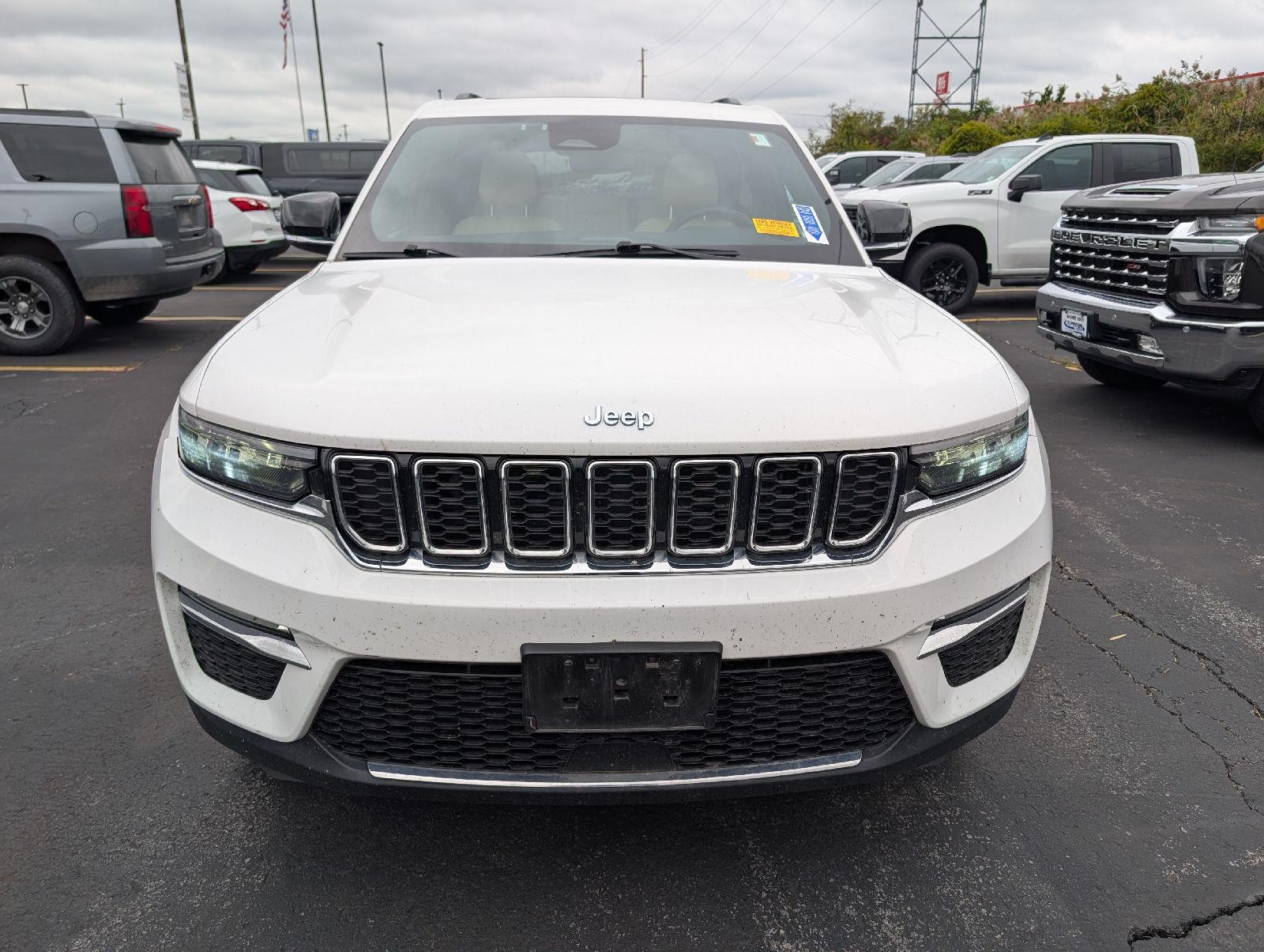 Used 2024 Bright White Clearcoat Jeep 4xe image 2