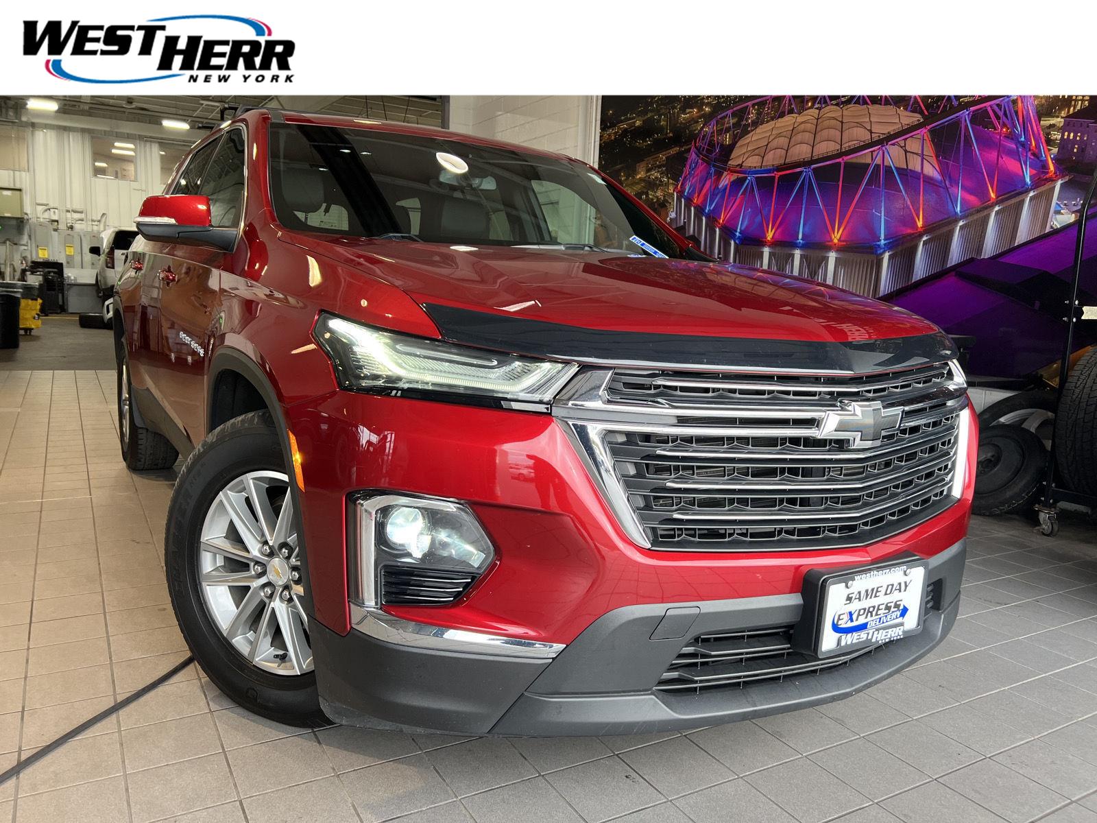 Radiant Red Tintcoat 2023 Chevrolet Traverse SUV / Crossover Four-Wheel Drive 9-Speed Automatic