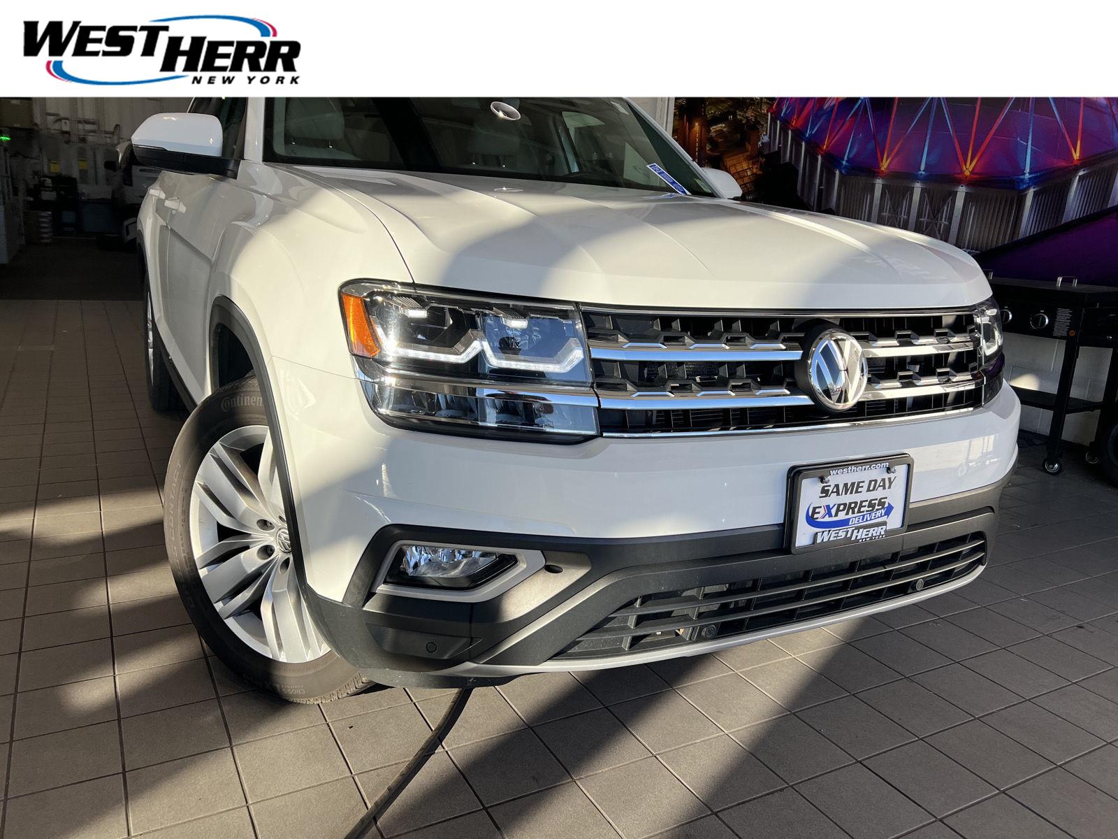 Pure White 2019 Volkswagen Atlas SUV / Crossover All-Wheel Drive Automatic