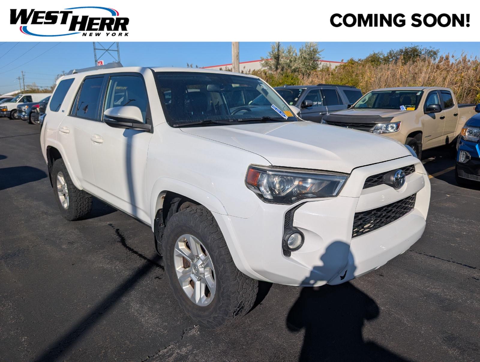Super White 2017 Toyota 4Runner SUV / Crossover Four-Wheel Drive Automatic