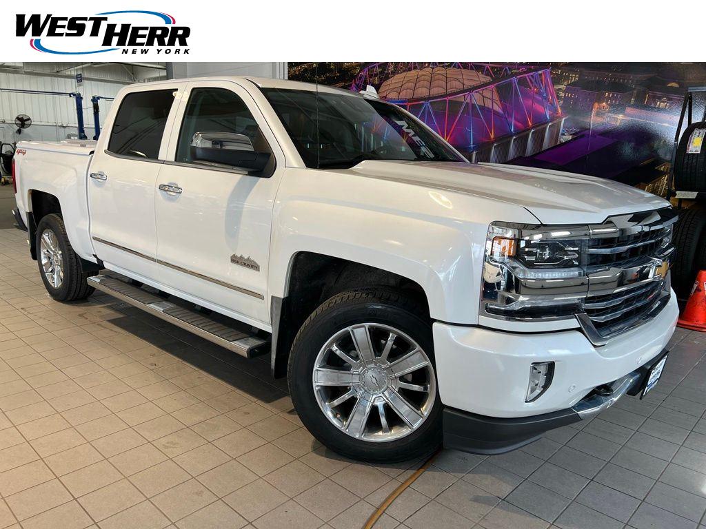 Pearl 2018 Chevrolet Silverado 1500 High Country Crew Cab 4WD Pickup Truck Four-Wheel Drive 8-Speed Automatic