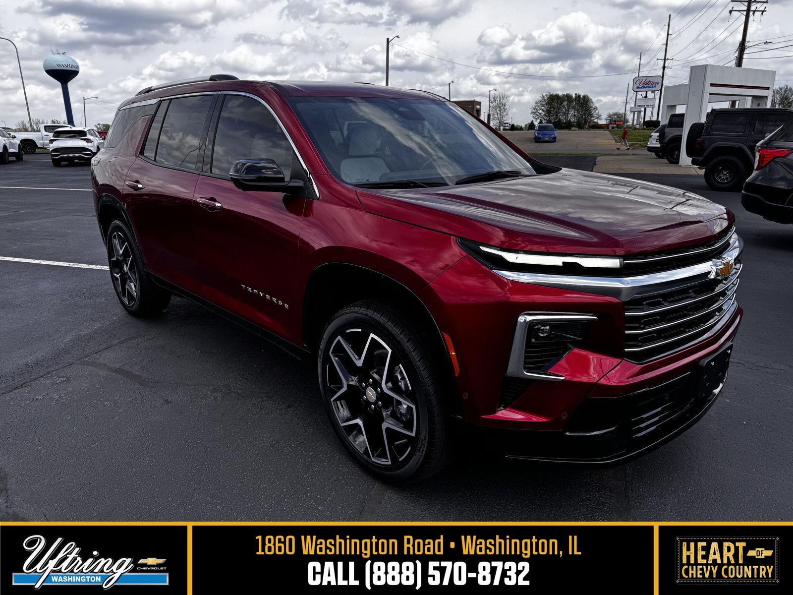Radiant Red Tintcoat 2025 Chevrolet Traverse SUV / Crossover Front-Wheel Drive 8-Speed Automatic