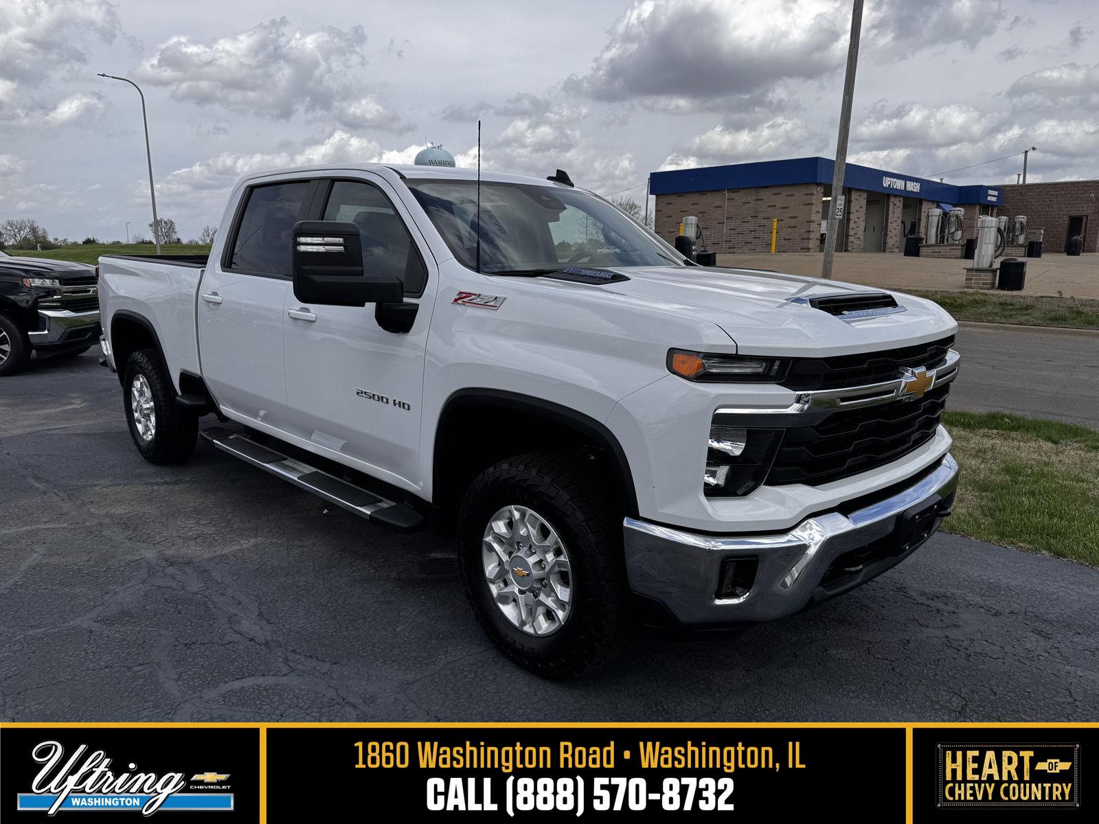 Summit White 2025 Chevrolet Silverado 2500HD Pickup Truck Four-Wheel Drive Automatic