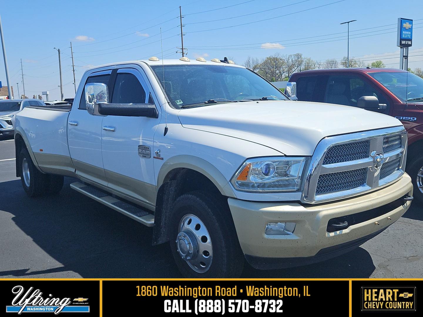Bright White Clearcoat 2015 RAM 3500 Pickup Truck 6-Speed Automatic