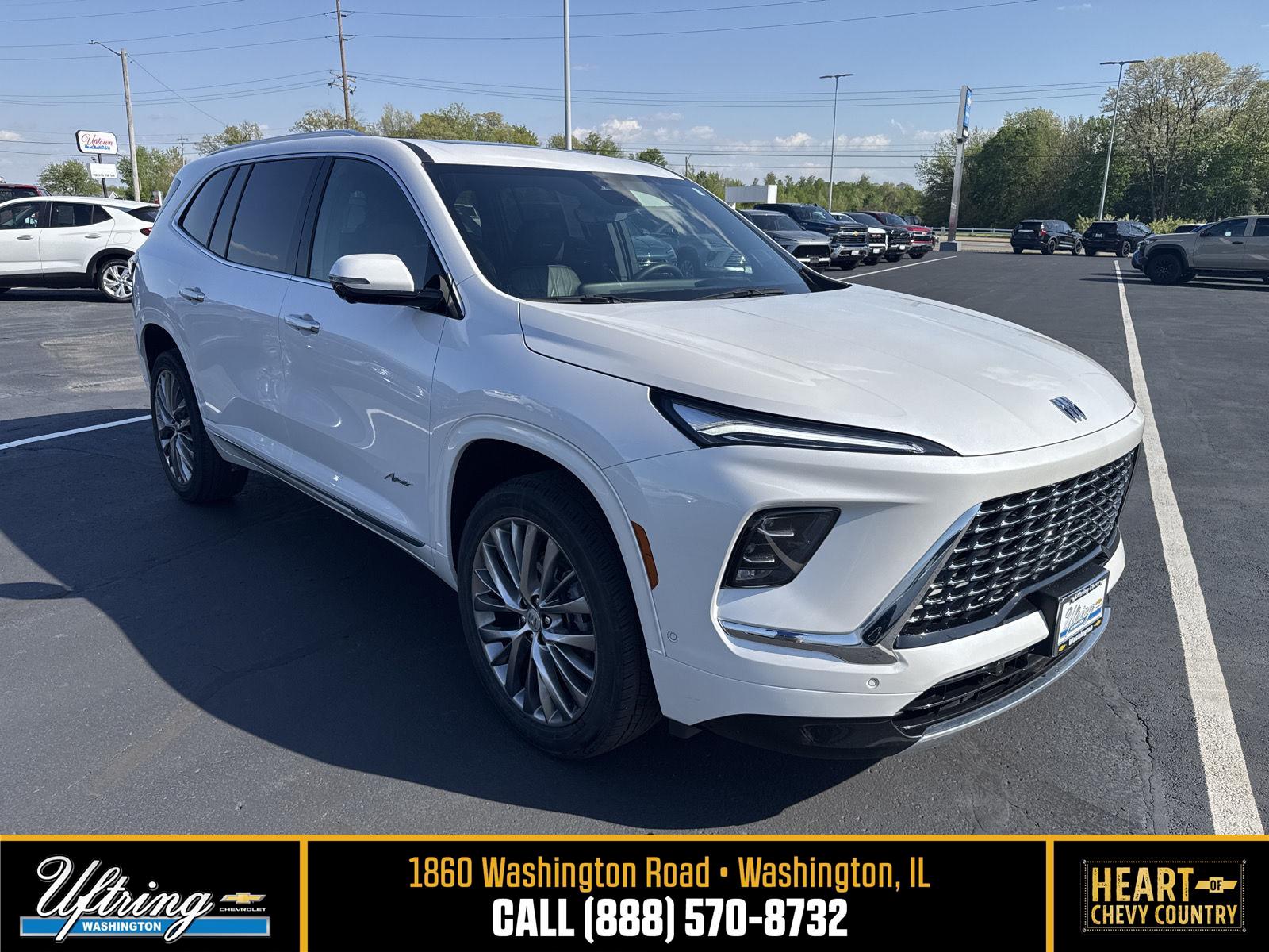 White Frost Tricoat 2025 Buick Enclave SUV / Crossover Four-Wheel Drive 8-Speed Automatic