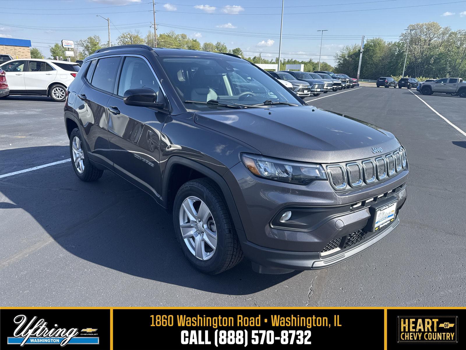 Gray (Granite Crystal Metallic Clearcoat) 2022 Jeep Compass SUV / Crossover Four-Wheel Drive 9-Speed Automatic