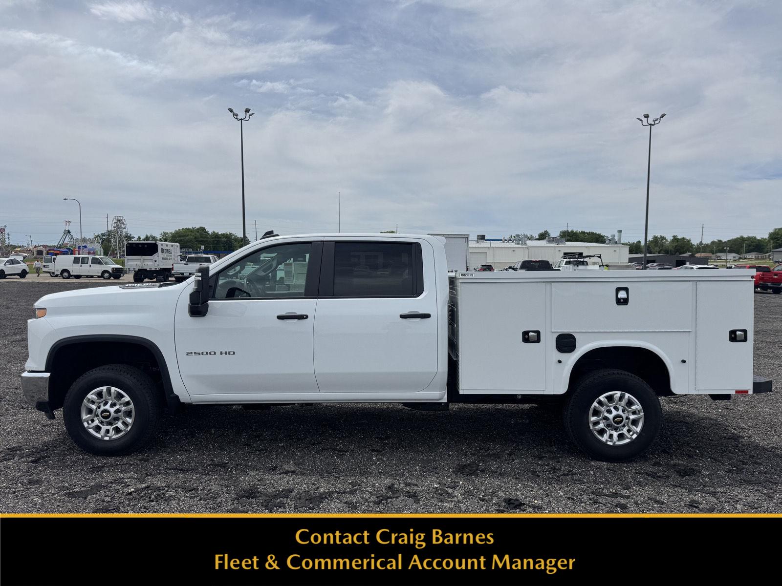 Summit White 2026 Chevrolet Silverado 2500HD Work Truck Crew Cab LB 4WD Pickup Truck Four-Wheel Drive Automatic