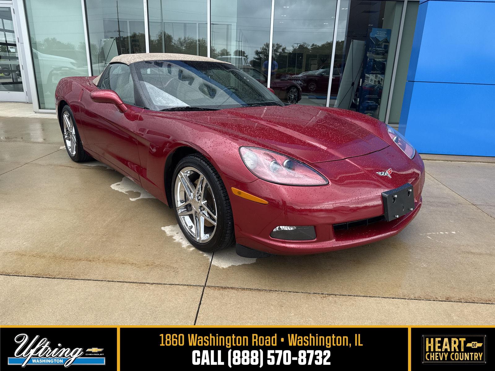 Crystal Red Metallic Tintcoat 2008 Chevrolet Corvette Convertible Rear-Wheel Drive 6-Speed Automatic