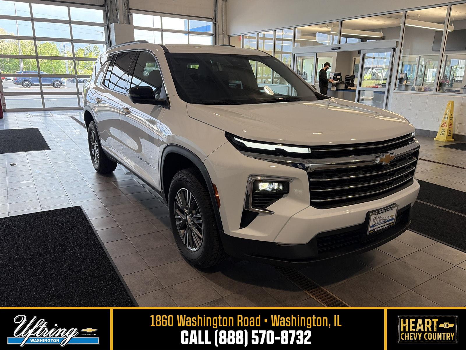 Summit White 2026 Chevrolet Traverse SUV / Crossover Four-Wheel Drive 8-Speed Automatic